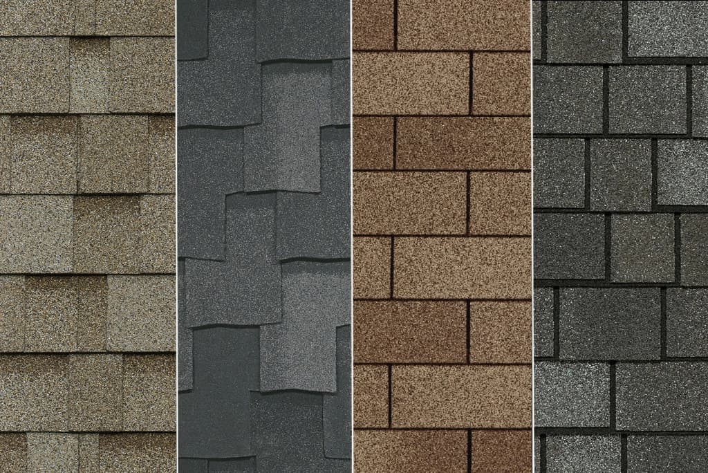 Types de bardeaux d'asphalte architecturaux offerts par Toiture AM